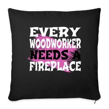 sayings jackhammer gift idea present idea - Sofakissenbezug 45 x 45 cm - Schwarz - Vorne