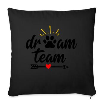 Équipe de rêve - Housse de coussin décorative 45 x 45 cm - noir - Devant