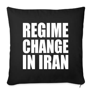 Regime change in iran - Housse de coussin décorative 45 x 45 cm - noir - Devant