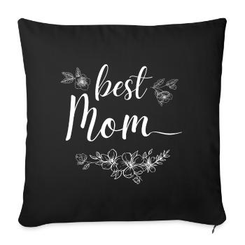 Beste Mutter - Sofakissenbezug 45 x 45 cm - Schwarz - Vorne