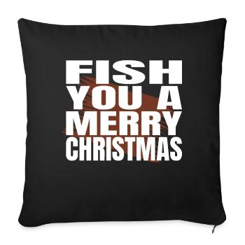 Fishing Tournaments Cute Christmas Present - Sofa pillowcase 17,3'' x 17,3'' (45 x 45 cm) - black - Front