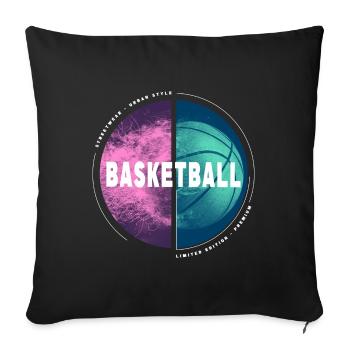 Basketball Basketball Player Dunking Sport Player - Sofa pillowcase 17,3'' x 17,3'' (45 x 45 cm) - black - Front