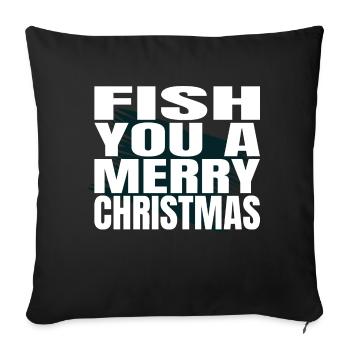 Dinosaur Tshirt Carolina Fishing Boat - Sofa pillowcase 17,3'' x 17,3'' (45 x 45 cm) - black - Front