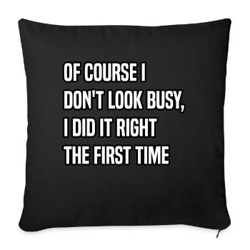 of course your opinion matters just not to me - Sofa pillowcase 17,3'' x 17,3'' (45 x 45 cm) - black - Front