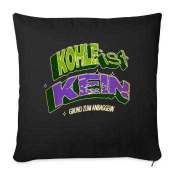 bienchen activist apparel umweltbewusst - Sofakissenbezug 45 x 45 cm - Schwarz - Vorne