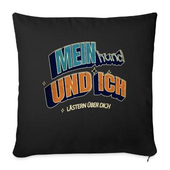 lieblingshund lieben hundeliebhaber bullterrier - Sofakissenbezug 45 x 45 cm - Schwarz - Vorne