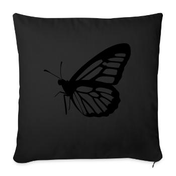 Butterfly Nature Butterflies Vector 8 - Sofa pillowcase 17,3'' x 17,3'' (45 x 45 cm) - black - Front