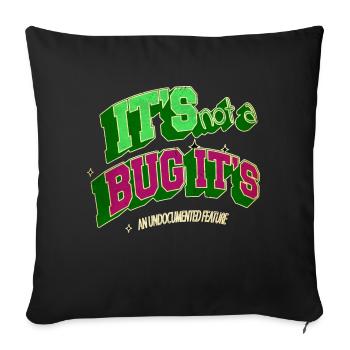 dayfathers day college student computer awesome - Sofa pillowcase 17,3'' x 17,3'' (45 x 45 cm) - black - Front