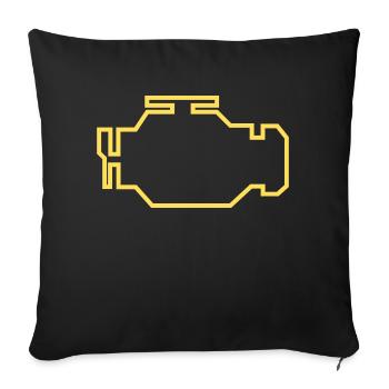 Mécanicien de tournevis moteur Mécanicien Mécanicien Mécatronique - Housse de coussin décorative 45 x 45 cm - noir - Devant