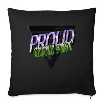 Les garçons présentent une idée Amoureux des animaux Imprimé animal - Housse de coussin décorative 45 x 45 cm - noir - Devant