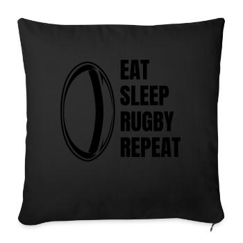 Rugby Coach Rugby Team Rugby Player Gift - Sofa pillowcase 17,3'' x 17,3'' (45 x 45 cm) - black - Front