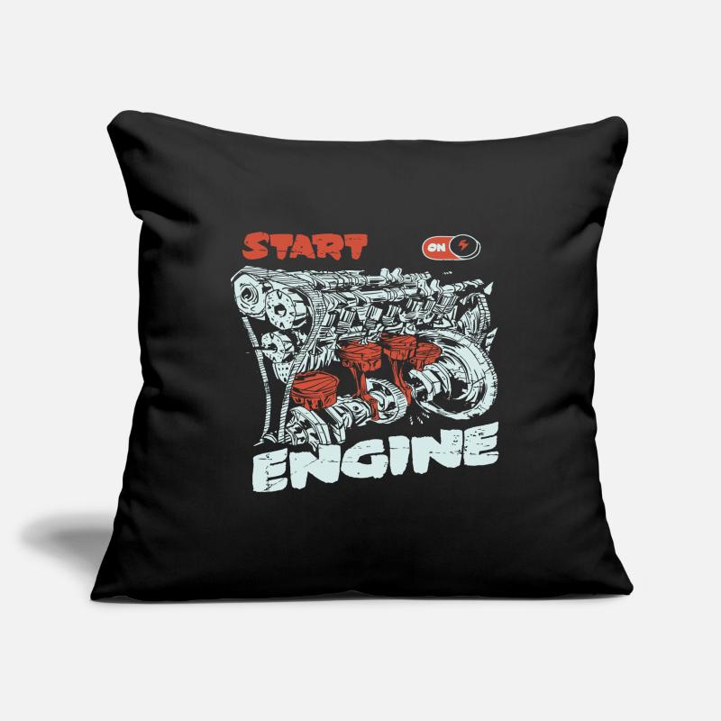 Start the engine, engine, engine Sofa pillowcase 17,3'' x 17,3'' (45 x 45 cm)