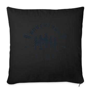 ADVENTURE CLUB ROUND - Sofa pillowcase 17,3'' x 17,3'' (45 x 45 cm) - black - Front