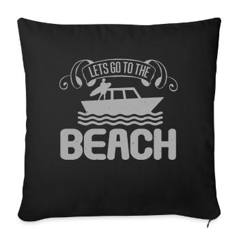 LÂCHER PRISE À LA PLAGE - Housse de coussin décorative 45 x 45 cm - noir - Devant