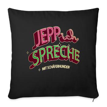 hund lustiger spruch lieblingshund bday witzig - Sofakissenbezug 45 x 45 cm - Schwarz - Vorne