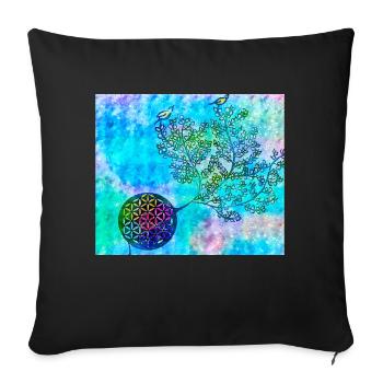 Persian Tree of Life No. 1 - Sofa pillowcase 17,3'' x 17,3'' (45 x 45 cm) - black - Front