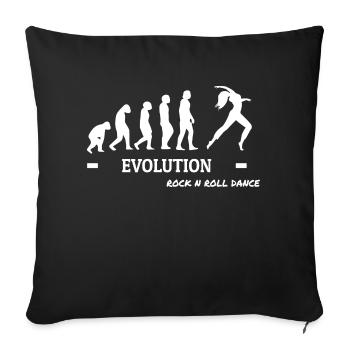 Dancing Dance Music - Sofa pillowcase 17,3'' x 17,3'' (45 x 45 cm) - black - Front