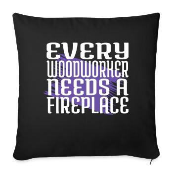 Cutter Funny Carpenter Carpenter John Carpenter - Sofa pillowcase 17,3'' x 17,3'' (45 x 45 cm) - black - Front