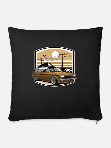 German Classic Car - Sofakissenbezug 45 x 45 cm - Schwarz