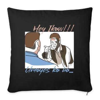 Umayos Ka Design für stolze Pinoys - Sofakissenbezug 45 x 45 cm - Schwarz - Vorne
