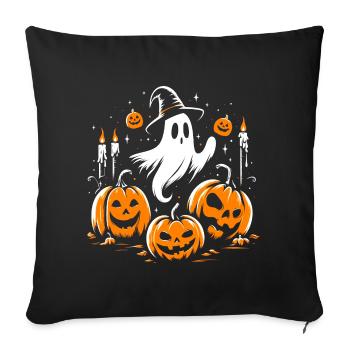 Halloween ghost - Sofa pillowcase 17,3'' x 17,3'' (45 x 45 cm) - black - Front