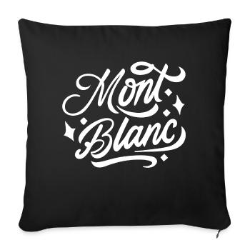 Mont blanc - Housse de coussin décorative 45 x 45 cm - noir - Devant
