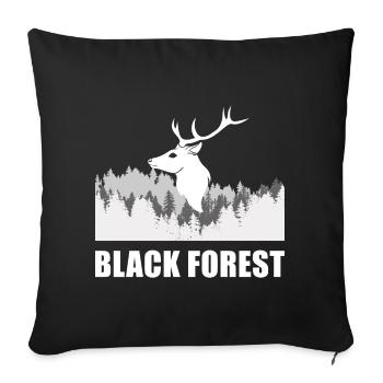 Black Forest - Sofakissenbezug 45 x 45 cm - Schwarz - Vorne