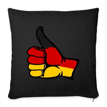 Germany Flag All Clear Icon - Sofa pillowcase 17,3'' x 17,3'' (45 x 45 cm) - black - Front