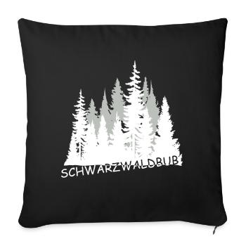 Schwarzwaldbub - Sofakissenbezug 45 x 45 cm - Schwarz - Vorne