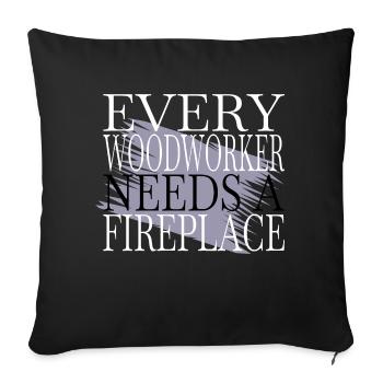 sayings plumber funny craftsmen design - Sofa pillowcase 17,3'' x 17,3'' (45 x 45 cm) - black - Front