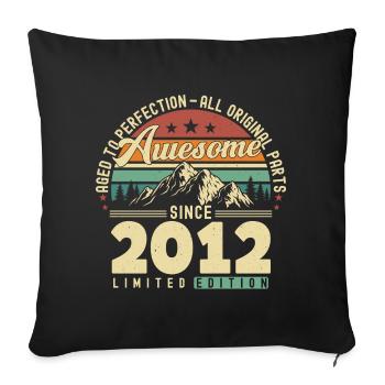 Great since 2012 - Sofa pillowcase 17,3'' x 17,3'' (45 x 45 cm) - black - Front