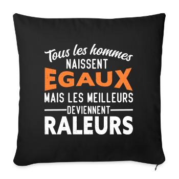 les meilleurs Raleurs - Housse de coussin décorative 45 x 45 cm - noir - Devant