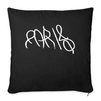 Paris - Sofakissenbezug 45 x 45 cm - Schwarz - Vorne