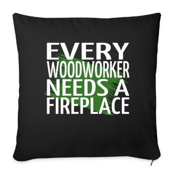 fun cool lumber carpenter hoodies and sweatshirts - Sofa pillowcase 17,3'' x 17,3'' (45 x 45 cm) - black - Front