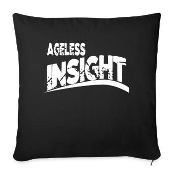 bday geek wise decisions humor mind mind power - Sofa pillowcase 17,3'' x 17,3'' (45 x 45 cm) - black - Front