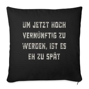 raisonnable - Housse de coussin décorative 45 x 45 cm - noir - Devant