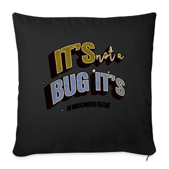 Programmation Codage Citation drôle citation Science des données - Housse de coussin décorative 45 x 45 cm - noir - Devant