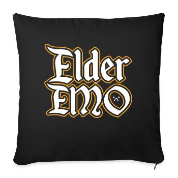 Elderemo - Sofa pillowcase 17,3'' x 17,3'' (45 x 45 cm) - black - Front