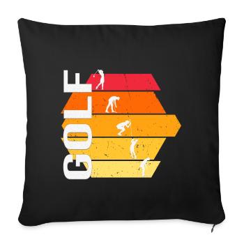 Golfsport - Sofakissenbezug 45 x 45 cm - Schwarz - Vorne