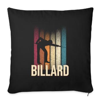 Billard - Sofakissenbezug 45 x 45 cm - Schwarz - Vorne