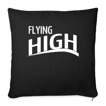 Technologie aéronautique acrobaties aériennes bday - Housse de coussin décorative 45 x 45 cm - noir - Devant