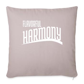 shared unity culinary exploration - Sofa pillowcase 17,3'' x 17,3'' (45 x 45 cm) - light taupe - Front