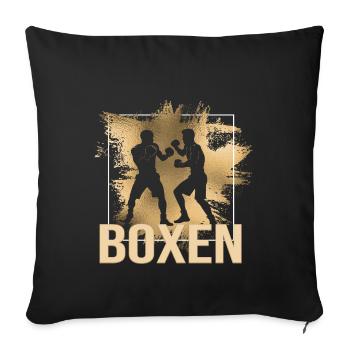 Boxen - Sofakissenbezug 45 x 45 cm - Schwarz - Vorne