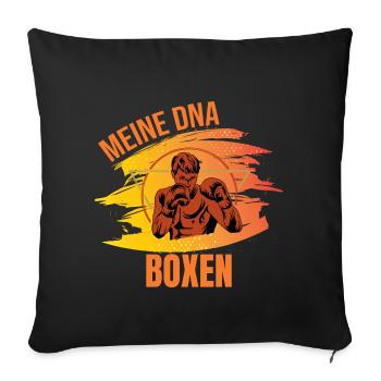 Meine DNA - Boxen - Sofakissenbezug 45 x 45 cm - Schwarz - Vorne
