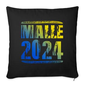Malle 2024 Colorful Holiday - Sofa pillowcase 17,3'' x 17,3'' (45 x 45 cm) - black - Front