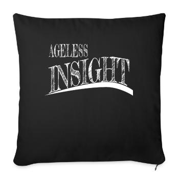 mindful living ancient wisdom bday - Sofakissenbezug 45 x 45 cm - Schwarz - Vorne