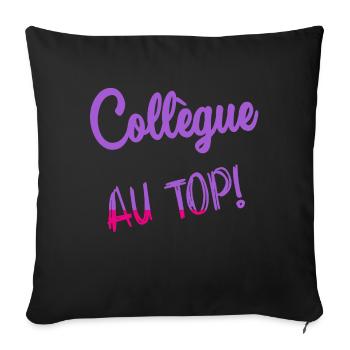 COLLEGUE - Housse de coussin décorative 45 x 45 cm - noir - Devant