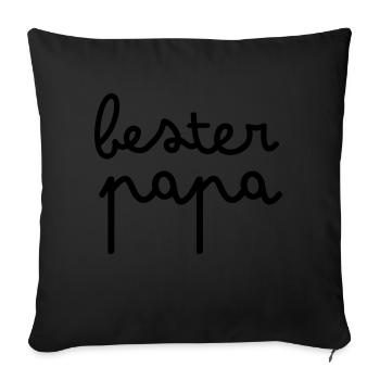 Best Dad - Sofa pillowcase 17,3'' x 17,3'' (45 x 45 cm) - black - Front