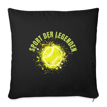 Sport der Legenden - Sofakissenbezug 45 x 45 cm - Schwarz - Vorne