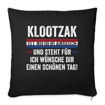 Pays-Bas Pays-Bas Pays-Bas - Housse de coussin décorative 45 x 45 cm - noir - Devant